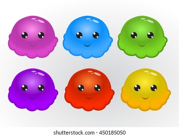 Match 3 items / jellies Game Asset
