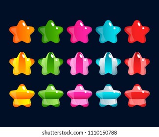Match 3 puzzle game elements. Glossiest and eye-popping candy set in the store! Contains super vibrant unique 2d vector images of candies in different colors. Super cute power ups.