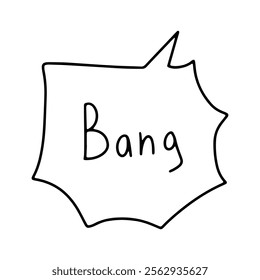 Match bang with bang. The clap, the bang, the angry. Emotions doodle bang