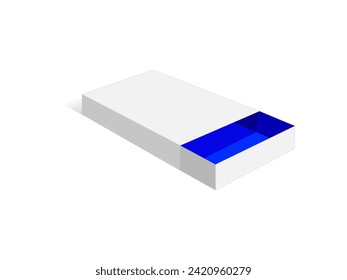 Match Box, Drawer box, sliding box, 3d box, Vector File