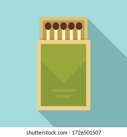Icono de cuadro coincidente. Ilustración plana del icono vector de caja de correspondencia para el diseño web