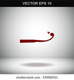 Match was burned vector icon.