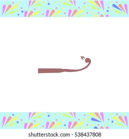 Match was burned vector icon on white background. Isolated illustration. Business picture.