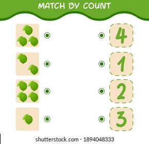Coincidir por el número de letras de dibujos animados. Juego y cuenta. Juego educativo para niños y niños en edad preescolar