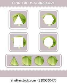 Match cartoon iceberg lettuce parts. Matching game. Educational game for pre shool years kids and toddlers