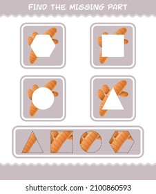 Match cartoon turmeric parts. Matching game. Educational game for pre shool years kids and toddlers