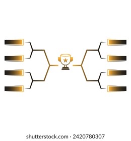 Match chart flat design illustration
