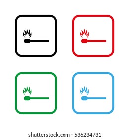match  - color vector icon