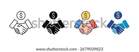 Match Deal Icon Set Multiple Style Collection