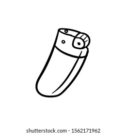 match doodle icon vector hand drawing 