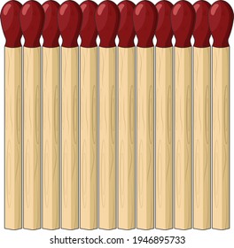 Match. Fire. Burning match. Cummy matches.