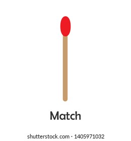 Match with fire in cartoon style, marine card for kid, preschool activity for children, vector illustration