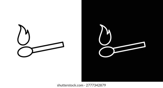 Match fire icon symbol