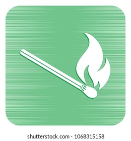 Match fire icon vector. Vector illustration