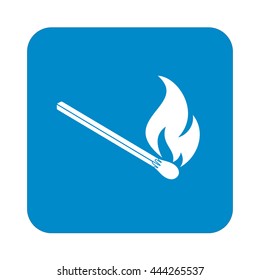 Match fire icon vector. Vector illustration