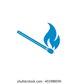 Match fire icon vector. Vector illustration