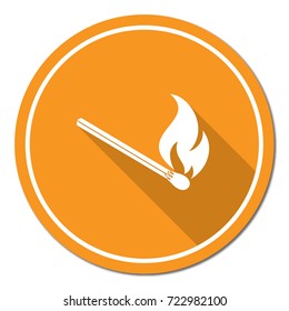 Match fire icon vector. Vector illustration