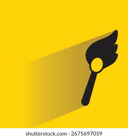 coincidir com ícone de chama no fundo amarelo