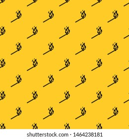 Match flame pattern seamless vector repeat geometric yellow for any design