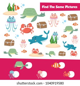 Match games for kid with animal theme collection
