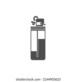 Match, Gas lighter icon design illustration template