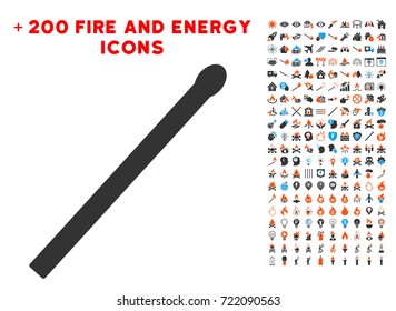 Match icon with bonus flame pictures. Vector illustration style is flat iconic elements for web design, app user interface.