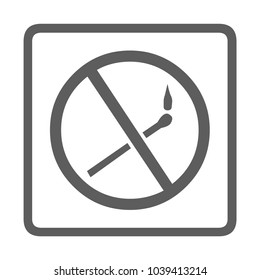 Match icon isolated on background. Modern flat pictogram, business, marketing, internet concept. Trendy Simple vector symbol for web site design or button to mobile app. Logo illustration