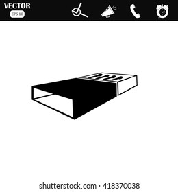 Match Icon. Matchbox icon