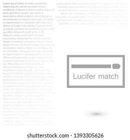 match icon. Vector  Eps 10 . Lorem Ipsum Flat Design 
