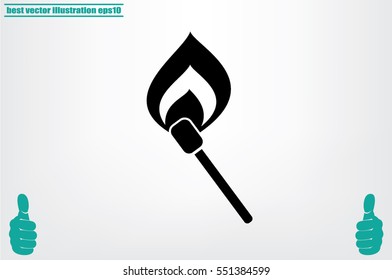 Match icon vector illustration.