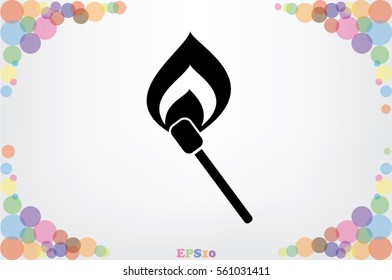 Match icon vector illustration.