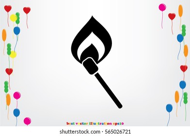 Match icon vector illustration.