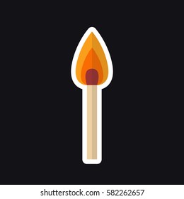 match icon. vector illustration