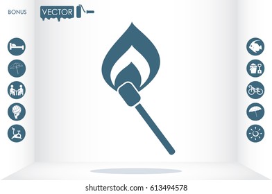 Match icon vector illustration eps10.