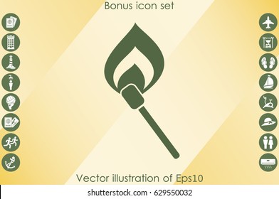Match icon vector illustration eps10.