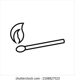 Match icon vector isolated on white background.