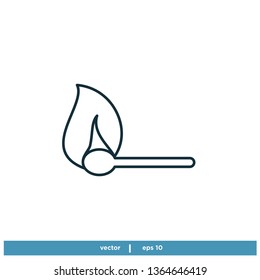 match icon vector logo template