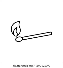 Indicador del vector de icono de coincidencia aislado en fondo blanco