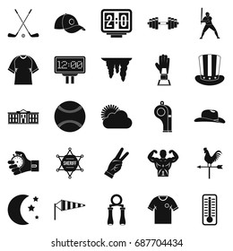 Match icons set. Simple set of 25 match vector icons for web isolated on white background
