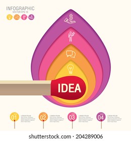 match, illustration Info graphic. Vector illustration can be used for work flow layout, diagram, number options, web design.