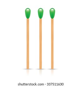 Match isolated on white background