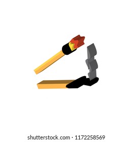 Match isometric left top view 3D icon