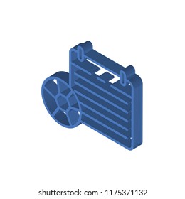 Match isometric left top view 3D icon