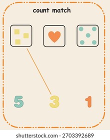 Match the Items – Preschool Recognition and Pairing Skill Sheet