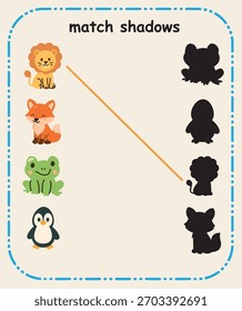 Match the Items – Preschool Recognition and Pairing Skill Sheet