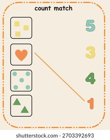 Match the Items – Preschool Recognition and Pairing Skill Sheet