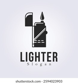 match lighter logo design, vintage fire lucifer logo template