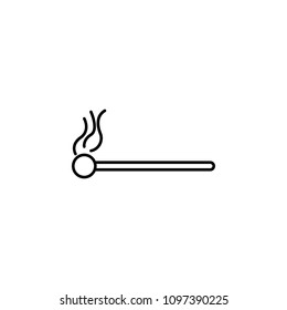 match line icon. Element of camping icon for mobile concept and web apps. Thin line match icon can be used for web and mobile