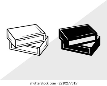 Match And Matchbox SVG Printable Vector Illustration