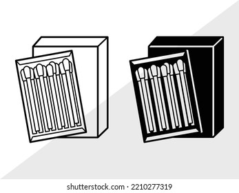 Ilustración de vectores impresos SVG de Coincidencia y Coincidencia